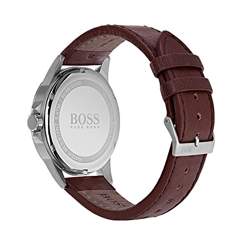 Hugo BOSS Reloj Multiesfera para Hombre de Cuarzo con Correa en Cuero 1513516