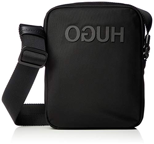 HUGO Record_NS Zip, Bandolera para Hombre, Negro (Black), 5x21x16.5 centimeters (B x H x T)