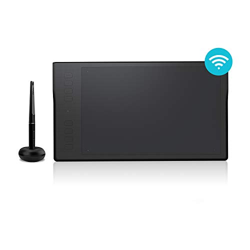 HUION Inspiroy Q11K V2 Tableta gráfica de Dibujo inalámbrico 8192 Niveles de sensibilidad a la presión con 8 Teclas de Acceso Directo Personalizadas con ± 60 Niveles de reconocimiento de inclinación