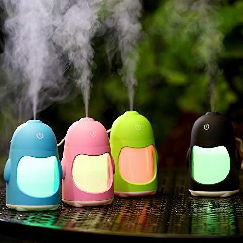 Humidificador Aromaterapia,JiaMeng Purificador portátil del Aire del humectador de la luz USB de la Noche del humectador del pingüino Mini - JMJS020