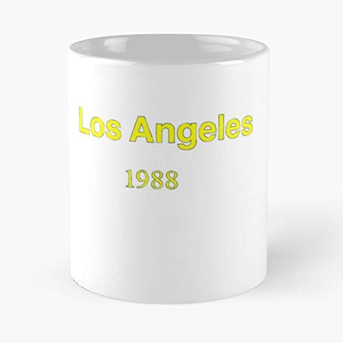 HUONGLILY Living Yellow Names AVA Script Anna Quote Alise Best Mug Tiene 11oz de Mano Hechas de cerámica de mármol Blanco