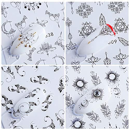 HUYDLD Pegatina De Uñas 1 Hojas Verano 2018 Belleza Slider Nail Water Sticker Flor Bloom Imagen Colorida Nail Art Decals Para Herramienta De Decoración