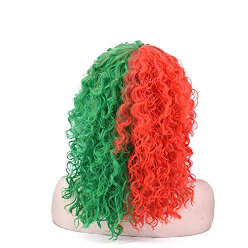 hvxjxk Ondulado Pelucas Afro Corto Rizado Peluca Sintética hasta Los Hombros De Las Mujeres Peluca De Pelo De Cosplay del Partido De Diario