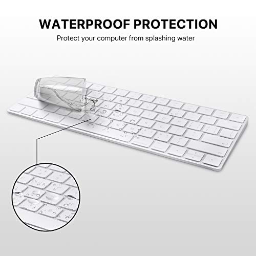 i-Buy Teclado Cubierta para Apple Magic Keyboard, Ultra Delgado Keyboard Cover TPU Pegatinas Teclado Skin Protectora Piel [Diseño en inglés de la UE]-TPU