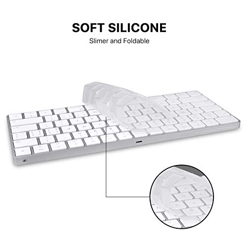 i-Buy Teclado Cubierta para Apple Magic Keyboard, Ultra Delgado Keyboard Cover TPU Pegatinas Teclado Skin Protectora Piel [Diseño en inglés de la UE]-TPU