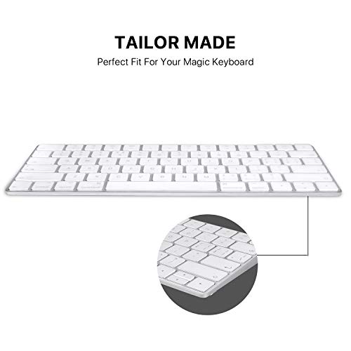 i-Buy Teclado Cubierta para Apple Magic Keyboard, Ultra Delgado Keyboard Cover TPU Pegatinas Teclado Skin Protectora Piel [Diseño en inglés de la UE]-TPU