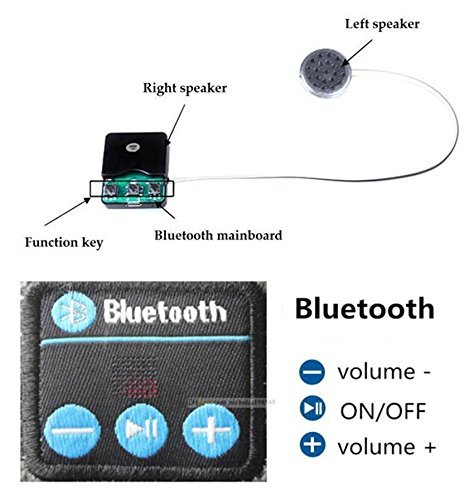 I de sonite Unisex One Size de Invierno Gorro con Built-in Wireless Altavoces estéreo de Auriculares para Hisense Infinity KO C20