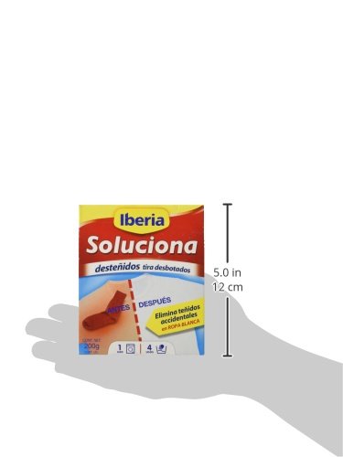 Iberia Soluciona-  Elimina desteñidos accidentales en ropa blanca - 200 g - [Pack de 4]