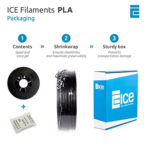 ICE Filaments ICEFIL1PLA009 filamento PLA,1.75mm, 0.75 kg, Romantic Red