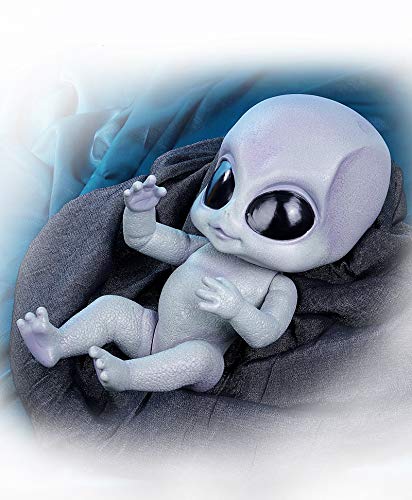 iCradle Muñeca Reborn Magic 14 Pulgadas Reborn Alien Baby Dolls Pintura Detallada de Vinilo a Mano Looks Muñeca de la Vida Real para niños