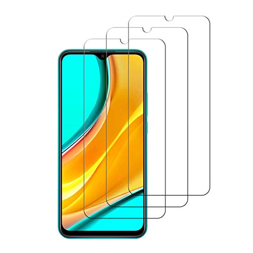 iDolix [3 Unidades] Protector de Pantalla para Xiaomi Redmi 9,Cristal Templado para Xiaomi Redmi 9 9H Dureza,Alta Definicion,Sin Burbujas - Transparente