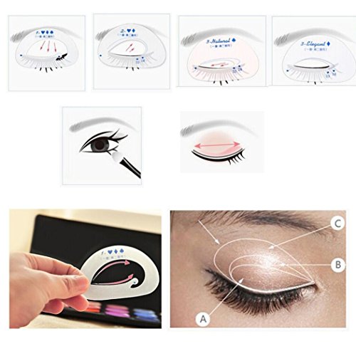 IGEMY Plantillas para maquillaje de ojos, para eyeliner y sombras de ojos