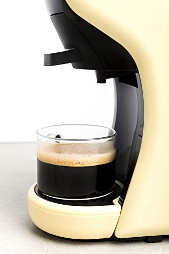IKOHS Máquina de Café Espresso Italiano - Cafetera Multi Cápsulas Compatible Nespresso 3 en 1, 19 Bares con 2 Programas de Café, deposito extraíble, 0,7 L, Compacto, 1450 W, automático Beige