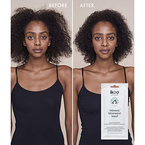 ikoo Infusion Thermal Treatment Wrap - Tratamiento térmico cabello seco, deshidratado y dañado. Mascarilla hidronutritiva, anti encrespamiento y rotura - 5 unidades