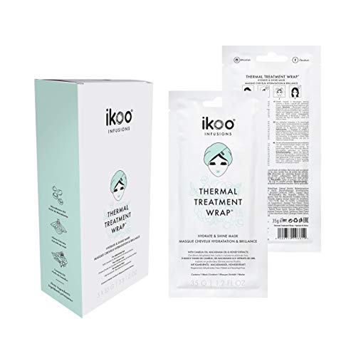 ikoo Infusion Thermal Treatment Wrap - Tratamiento térmico cabello seco, deshidratado y dañado. Mascarilla hidronutritiva, anti encrespamiento y rotura - 5 unidades