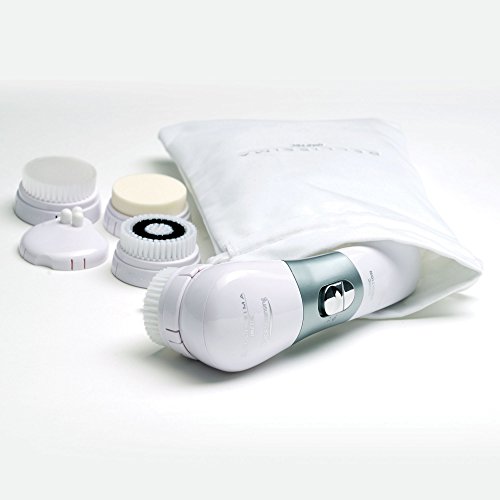 Imetec Quick Heating System - Cepillo para limpieza facial, limpia y exfolia la piel del rostro, 5 cabezales intercambiables para un tratamiento personalizado