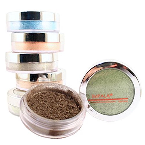 Impala - Sombra de ojos en polvo, Color Verde Pistacho Oscuro N¼17 É