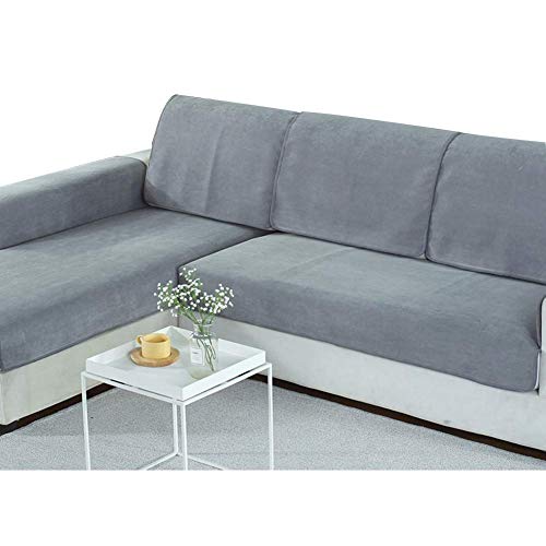 Impermeable Fundas para sofás, 1pcs Mascotas Anti-orina Terciopelo sofás Niños Perros Protectora Resistente al Agua Anti-Sucio Anti-Suciedad Antideslizante Cubre (GrayA,90 * 120cm)