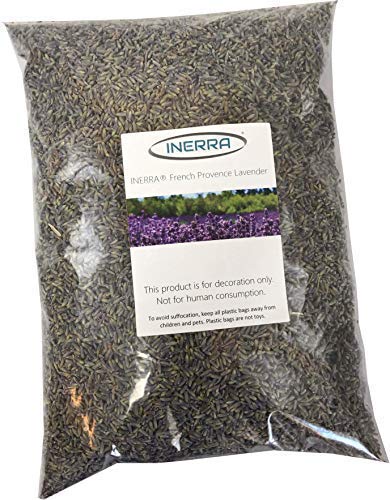 Inerra Desecado Lavanda Fragancia - 50ga 1kg Fuerte Aroma Francés Provenza Popurrí - Mezclado Azul Pálido/Gris Colores, 1kg INERRA Lavender