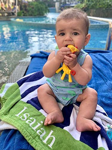 Inesita Jirafa mordedor bebé de Ritalia. Juguete bebé a partir 4 meses. Mordedores bebes refrigerante niño/niña (Amarillo 2 u)