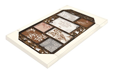 Innova PI04986 Milano 5 - Marco de fotos múltiple (7 fotos), diseño de hojas