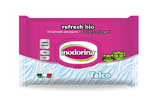 Inodorina Talco Bio toallitas de higiene del Perro