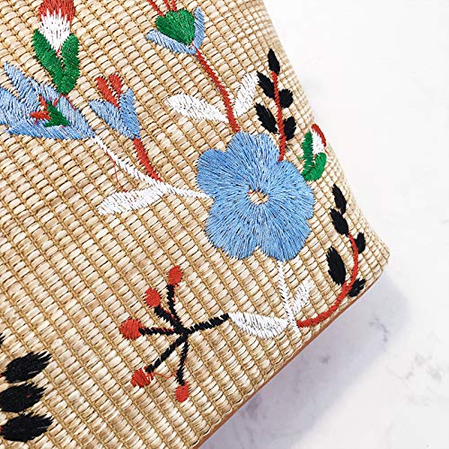 INSTO Señoras Rota Bolso,Playa Bolso,Mano Bolso,Mensajero Bolso Durable/Rosado / 27×20×9cm