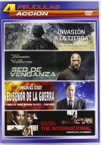 Invasión A La Tierra / Sed De Venganza/ Internacional: Dinero En La Sombra / El Señor De La Guerra - Qua [DVD]