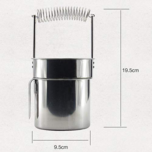 IPOTCH Cubos de Lavado de Plumas Pintado a Mano con Residuo de Filtro,Limpia Cepillo