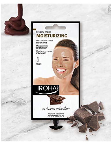 Iroha Nature - Mascarilla Facial en Crema, Hidratante con Chocolate