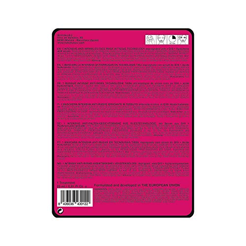 Iroha Nature - Mascarilla Facial Tisú Reafirmante con Q10, Colageno y Soja, 1 unidad | Mascarilla Antiarrugas Reafirmante Q10 | Mascarilla Ácido Hialurónico