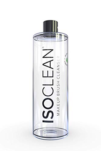 Isoclean Antibacterial Makeup Brush Cleaner (500ml) Propan-2-ol Ultrapure® C+ (cosmetic) & Aloe Leaf Extract. High purity, kills 99.9% of bacteria to clean brushes. Gentle on skin, prolong brush life