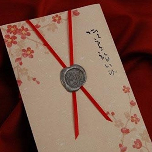 Itian Sello de Lacre Barras de Cera de Sellado Cuchara de Fusión Juego de Velas con Caja de Regalo, sello sello de lacre regalo clásico de la vendimia pasado de moda antiguos y encerados palos