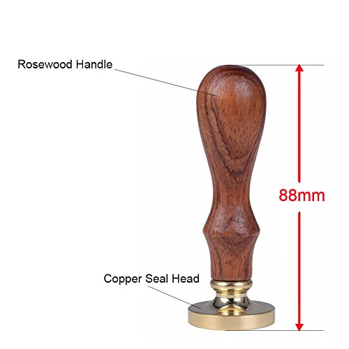 Itian Sello de Lacre Barras de Cera de Sellado Cuchara de Fusión Juego de Velas con Caja de Regalo, sello sello de lacre regalo clásico de la vendimia pasado de moda antiguos y encerados palos