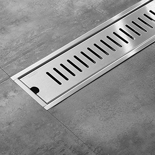 IUYJVR Desagüe de Ducha con Tapa extraíble Acero Inoxidable 304 Cepillado Desagüe de Suelo de Ducha Anti Olor Anti obstrucción Sistemas de Drenaje Drenaje de Suelo Multiusos con colador de Pelo par