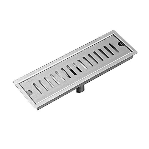 IUYJVR Desagüe de Ducha con Tapa extraíble Acero Inoxidable 304 Cepillado Desagüe de Suelo de Ducha Anti Olor Anti obstrucción Sistemas de Drenaje Drenaje de Suelo Multiusos con colador de Pelo par