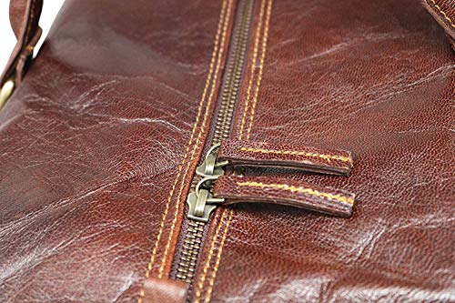 Jaald 60 Cm Bolso Bolsa Viaje Veliz Equipaje De Cuero Piel Grande Vintage para Cabina Fin Semana Gimnasio Deportes Carry-On Hombre Y Mujer