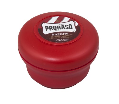 Jabon Crema de Afeitar Proraso con Sandalo y Manteca Karite Esencias Naturales