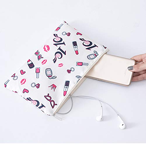 Jadpes Bolsa de Almacenamiento, Bolsa dispensadora de Ropa, 6 Piezas portátil Impermeable, Ropa de Viaje, Zapatos, Bolsa de Almacenamiento, Organizador para Viajes Escolares al Aire Libre(Cabeza blan