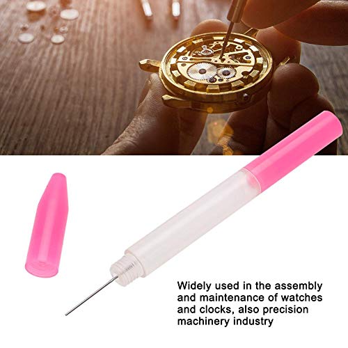 Jadpes Lubricante Engrasador Pin de, ón del reloj de la pluma de aceite, 3 piezas/set Mini lubricante Herramienta de reparación del reloj de la pluma de aceite Lubricante Lápiz engrasador