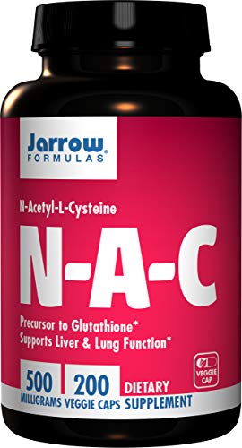 Jarrow Formulas N-A-C, 500mg - 200 caps 200 Unidades 180 g