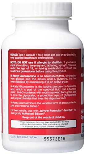 Jarrow Formulas N-A-G (N-Acetyl-D-Glucosamine) - 120 vcaps 120 Unidades 140 g