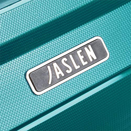 JASLEN - Maleta de Viaje Rígida 4 Ruedas Trolley 73 cm Grande de Polipropileno. Resistente y Ligera. Mango Asas y Candado TSA. Cierre Hermético Anti Robo. Profesional. 161170, Color Turquesa