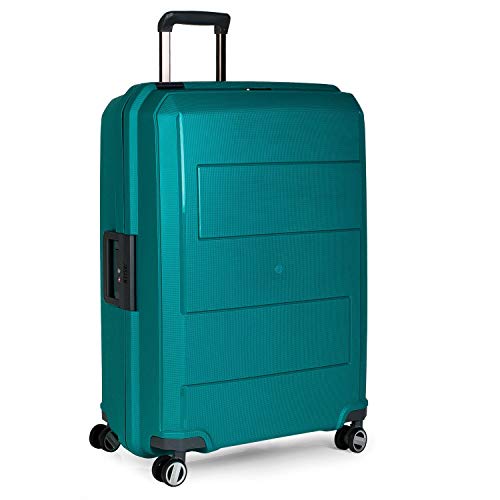 JASLEN - Maleta de Viaje Rígida 4 Ruedas Trolley 73 cm Grande de Polipropileno. Resistente y Ligera. Mango Asas y Candado TSA. Cierre Hermético Anti Robo. Profesional. 161170, Color Turquesa
