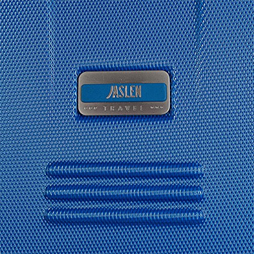 JASLEN - Maleta Grande XL Rígida 4 Ruedas Trolley 77 cm ABS. Duradera Resistente y Ligera. Candado TSA. Viajes Largos. Marca de Calidad. Estudiantes y Profesionales. 56570, Color Azul