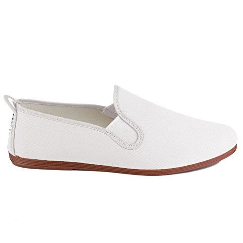 javer - Zapatilla Kung-FU Lona Mujer Color: Blanco Talla: 40