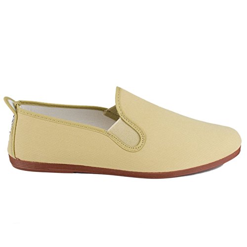 javer - Zapatilla Kung-FU Lona Mujer Color: Blanco Talla: 40