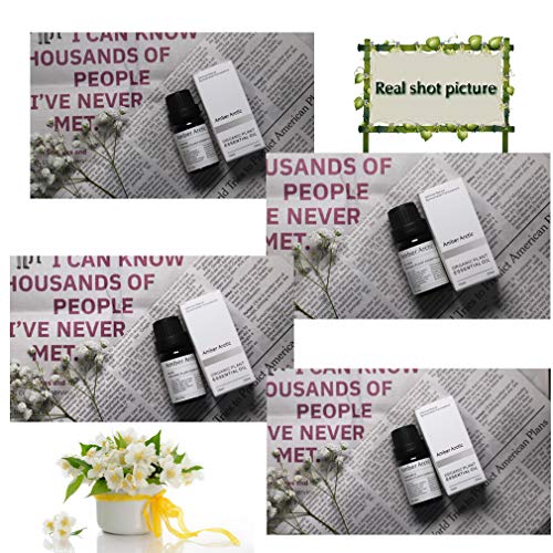 Jazmín Sándalo Manzanilla Incienso Aceite Esencial Para Difusor, 100% Puro Aceite Vegetal Orgánico Fresco 10 ml X 4