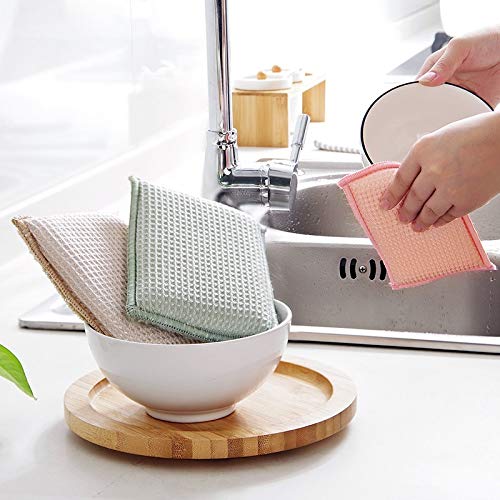 JEBBLAS Eco Bamboom Esponja, bambú, 13 x 9 x 2.5 cm, 6 Unidad