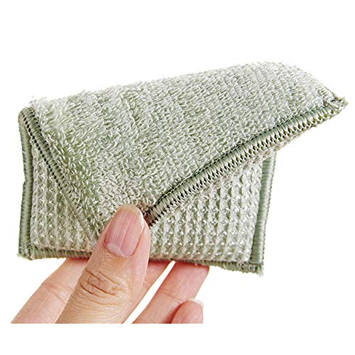 JEBBLAS Eco Bamboom Esponja, bambú, 13 x 9 x 2.5 cm, 6 Unidad